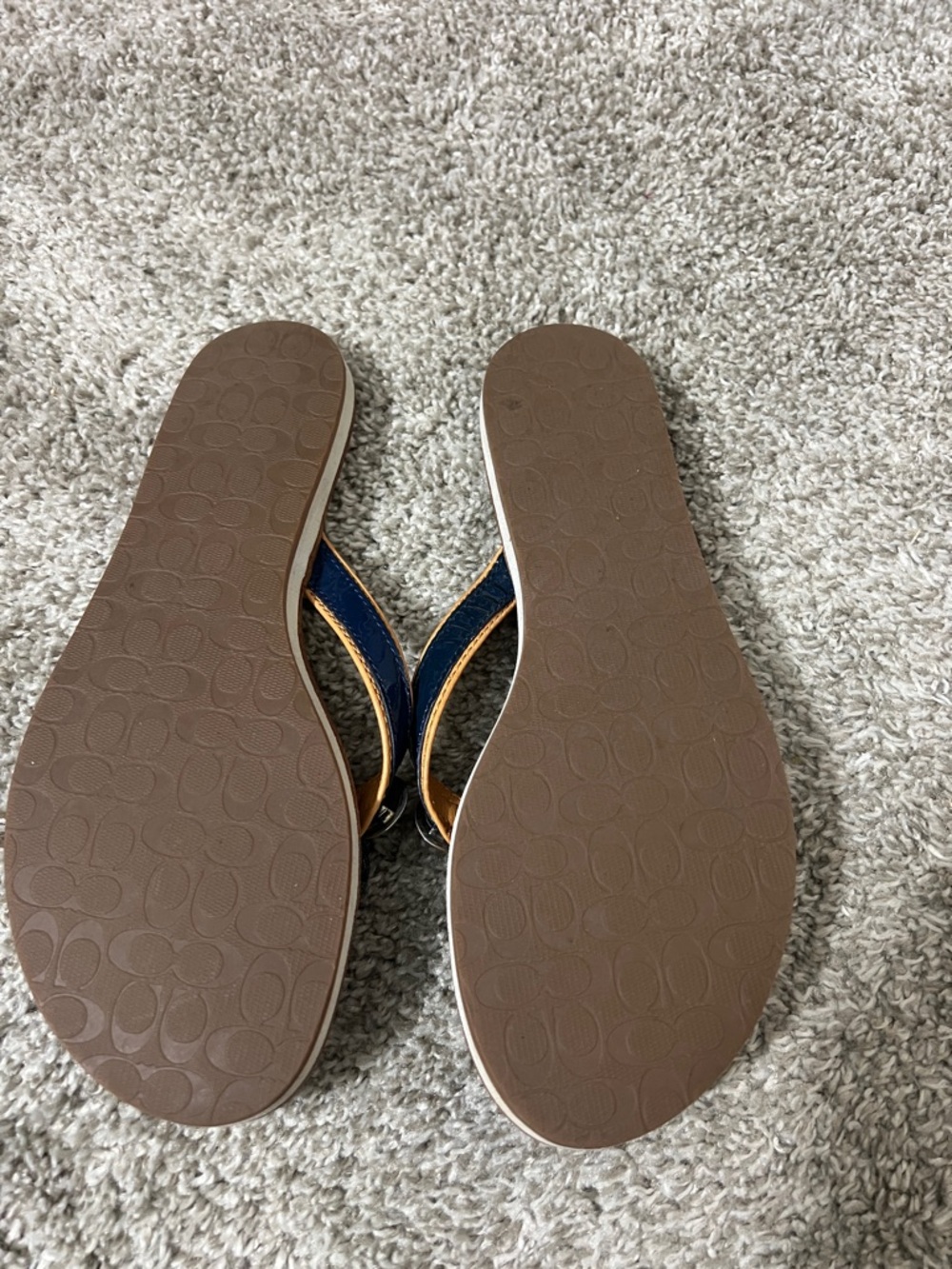 Blue Coach Sandals - Picture 2 of 5